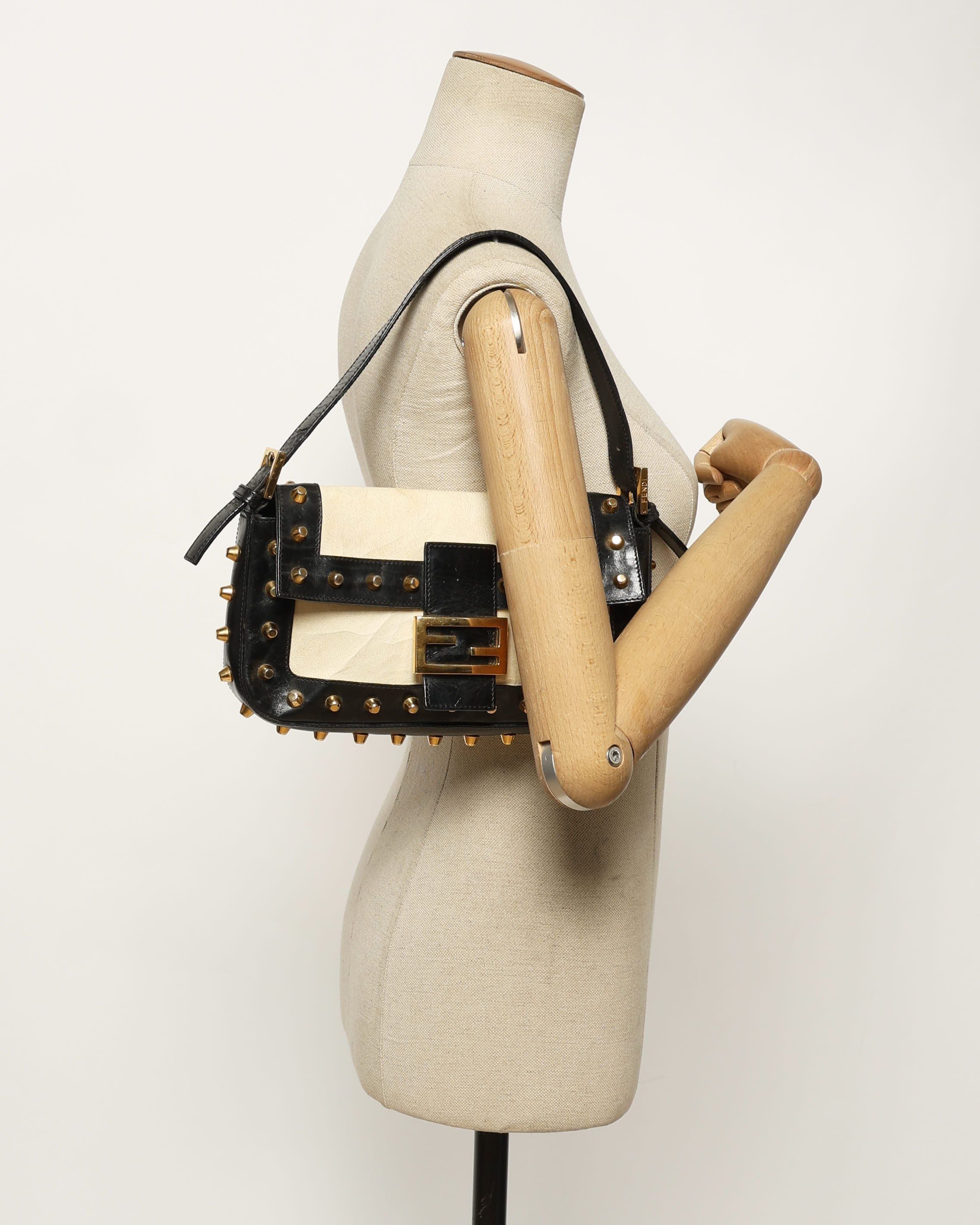 Fendi Studded Medium Baguette Bag