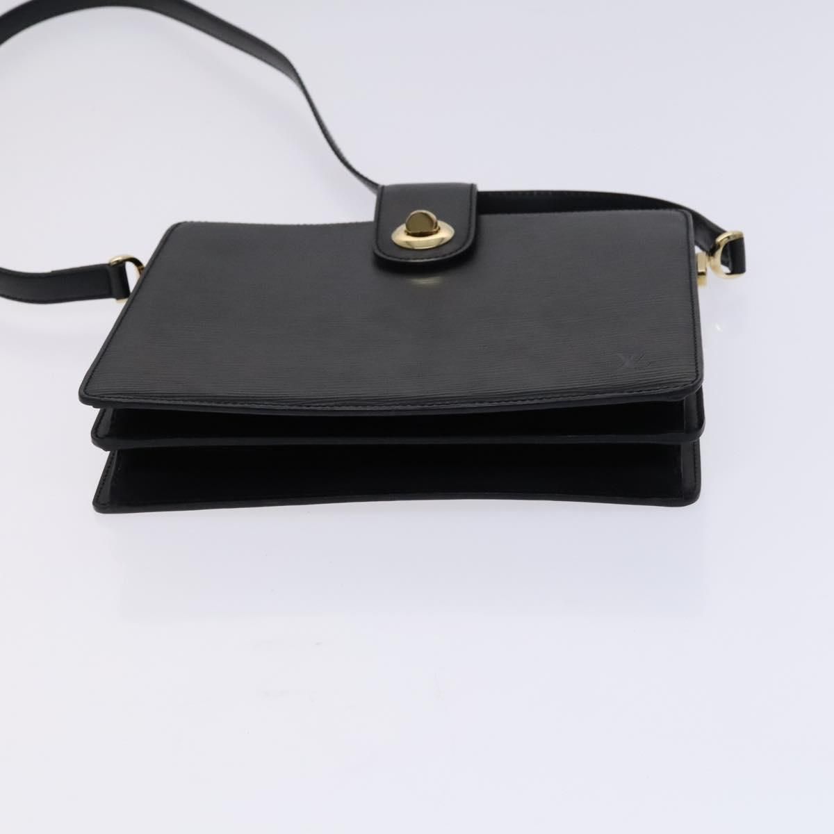 Louis Vuitton Epi Capuchin Shoulder Bag Black M 52342 Lv Auth