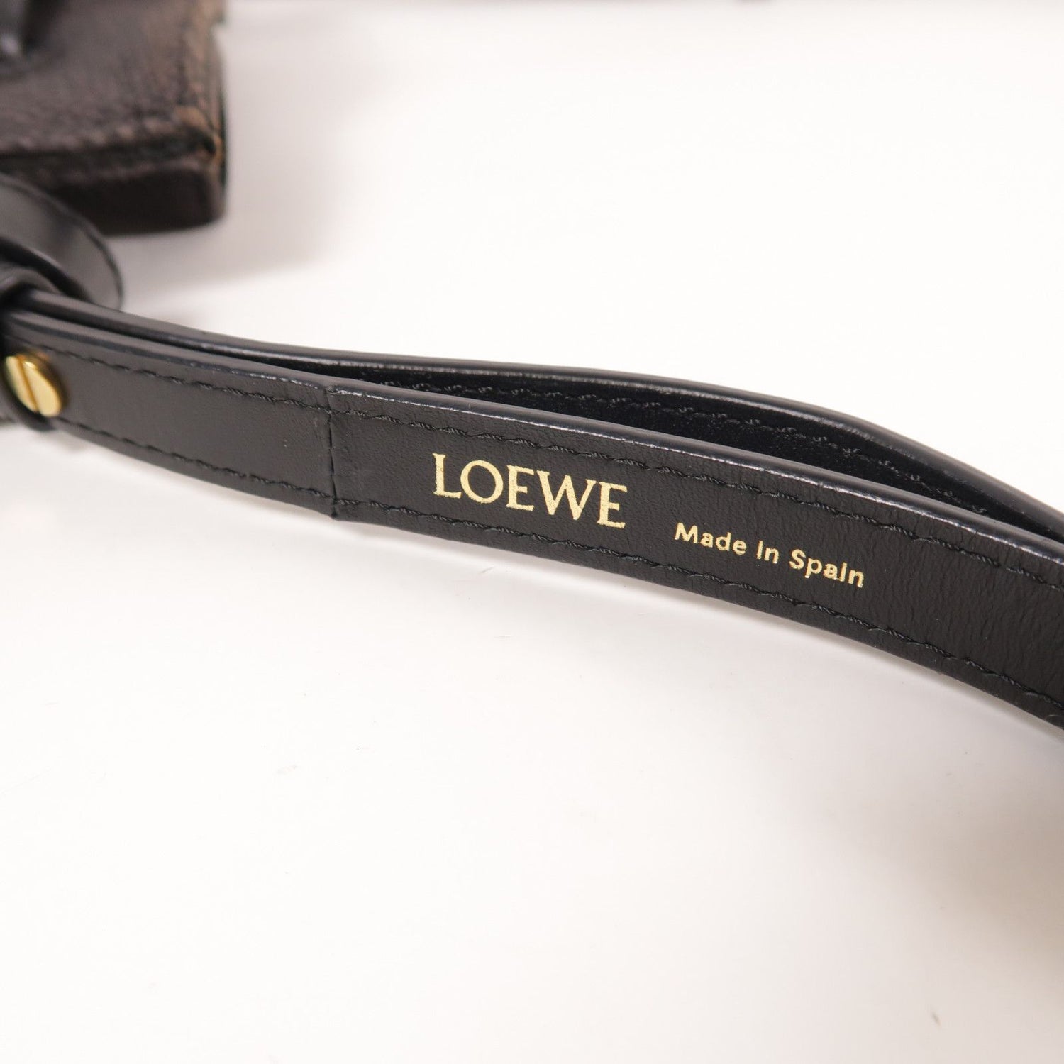 Loewe Canvas Shoulder Bag Black Canvas