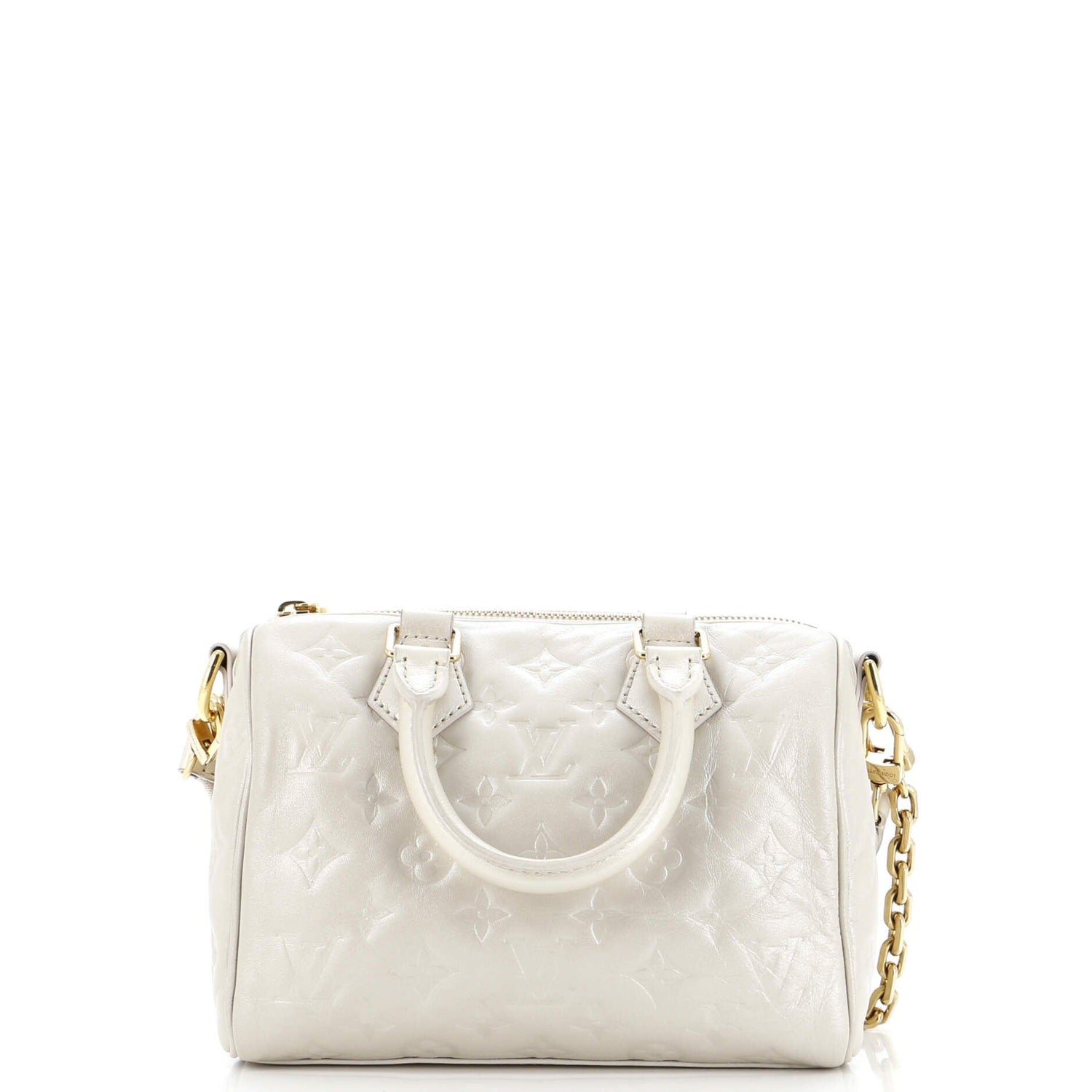 Louis Vuitton Speedy Bandouliere Bag Limited Edition Fall In Love Monogram Embossed Lambskin 22