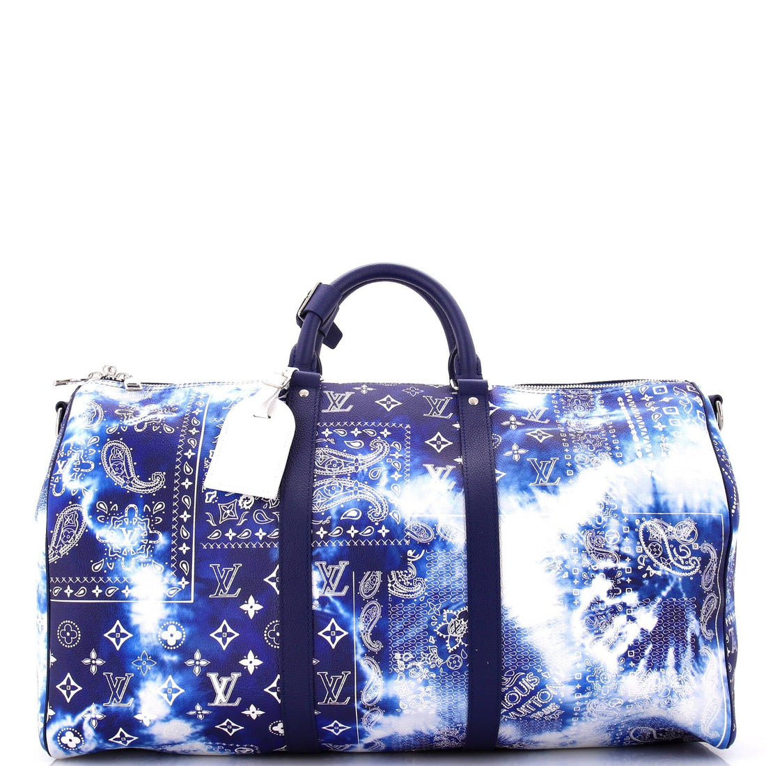 Louis Vuitton Keepall Bandouliere Bag Limited Edition Monogram Bandana Leather 50