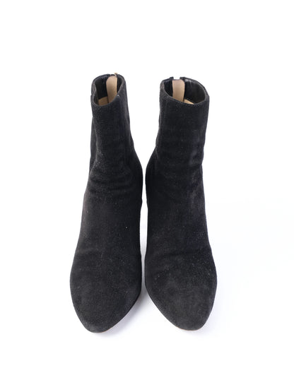 Excellent Jimmy Choo Black Suede Ankle Boots Size 36