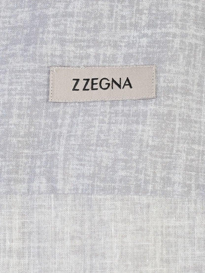 Ermenegildo Zegna Gray Long-Sleeve Button-Up Shirt Excellent Condition