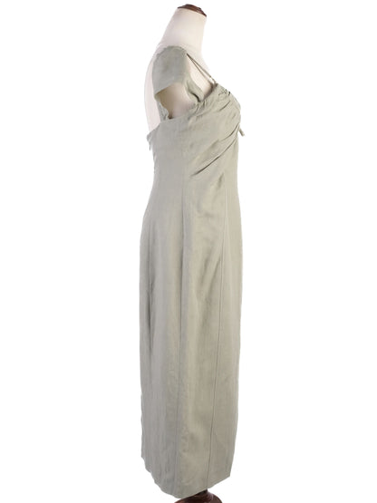 Excellent Jacquemus Green Off-Shoulder Dress Size M Viscose