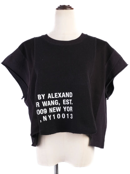 Excellent Alexander Wang Black Nylon Top Size S Women&