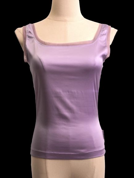Excellent Gianfranco Ferrè Purple Sleeveless Top Size S Cotton