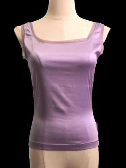 Excellent Gianfranco Ferrè Purple Sleeveless Top Size S Cotton