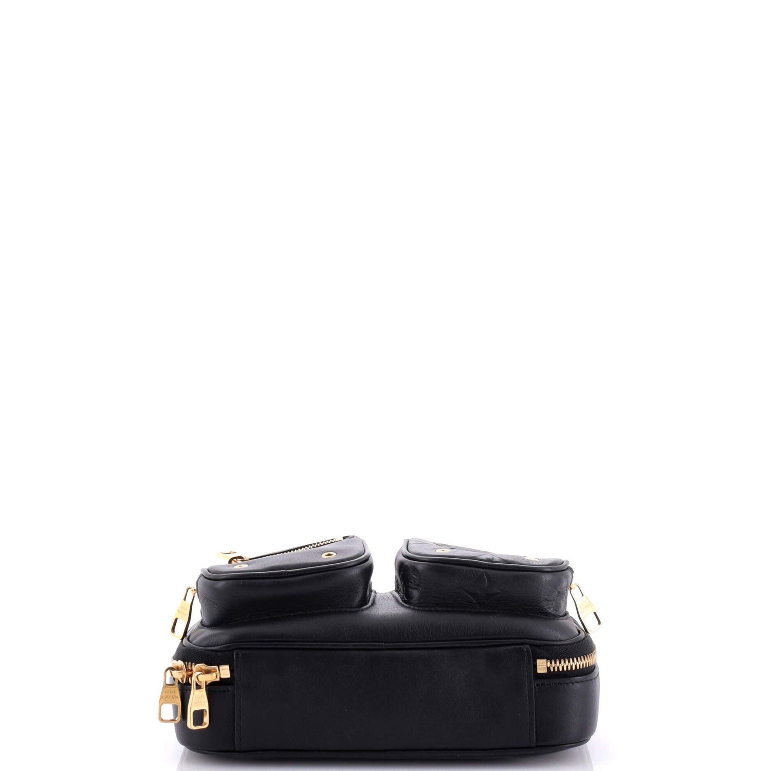 Louis Vuitton Utility Crossbody Bag Calfskin With Embossed Monogram Detail