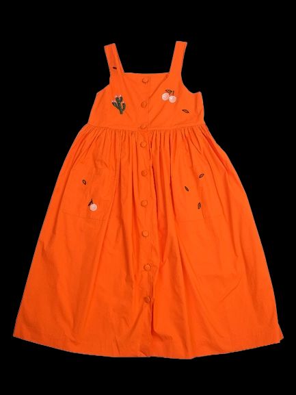 Excellent Bonpoint Orange Sleeveless Dress Size 12 for Kids