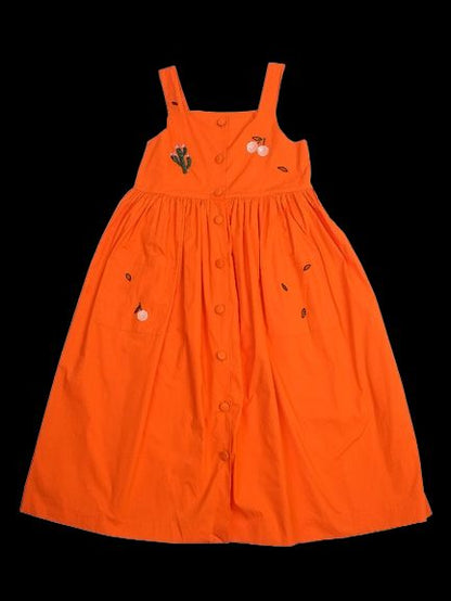 Excellent Bonpoint Orange Sleeveless Dress Size 12 for Kids
