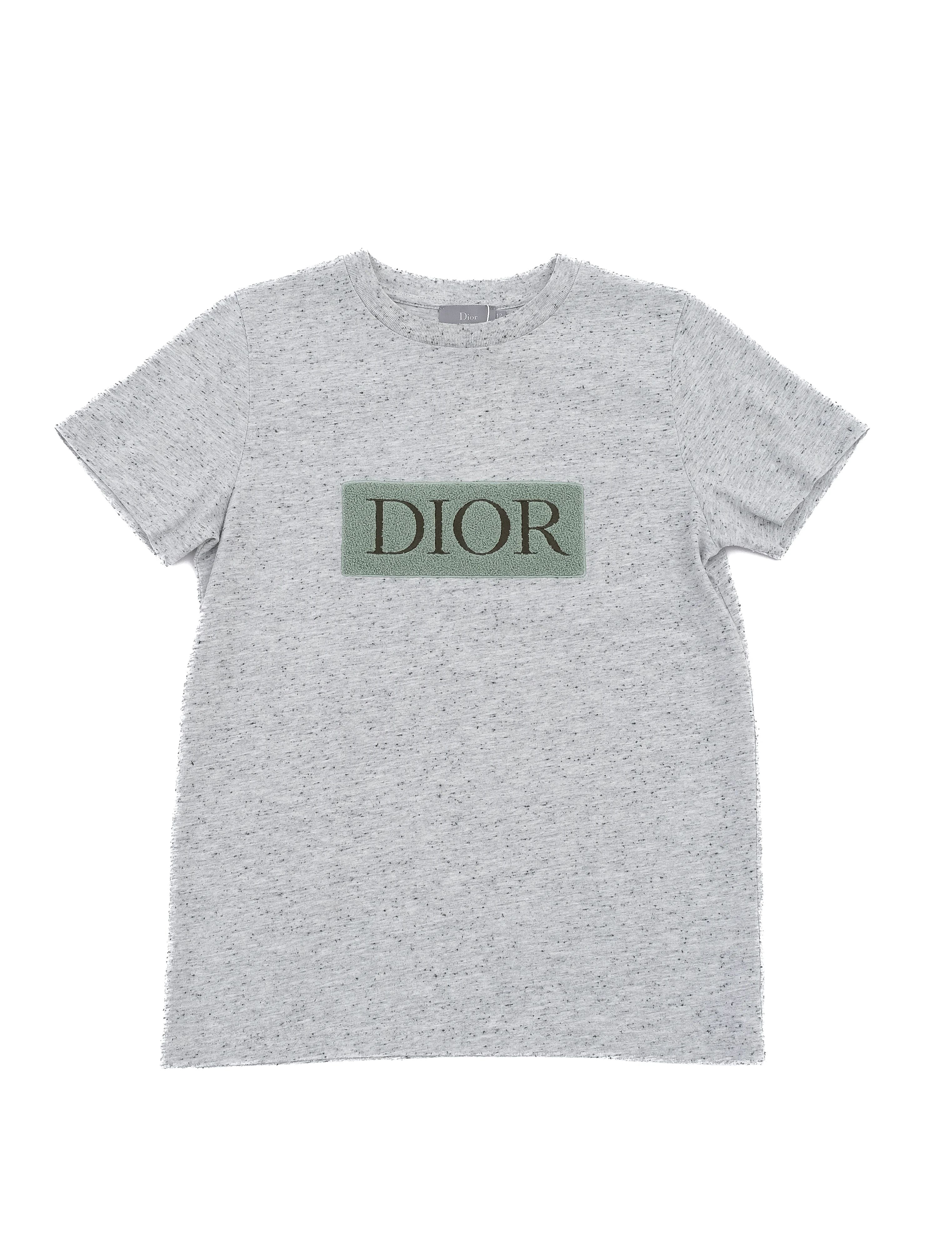 EXCELLENT Dior Gray Polyester T-Shirt Size 12 for Kids