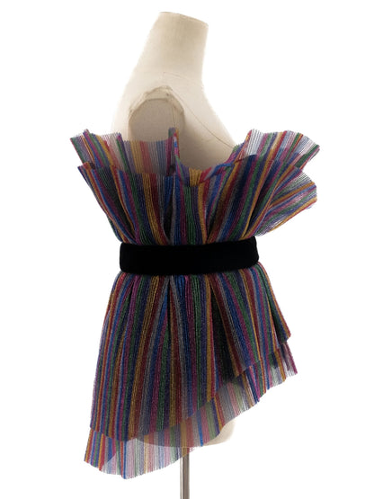 Excellent The Attico Off-Shoulder Dress M Multicolored Polyester