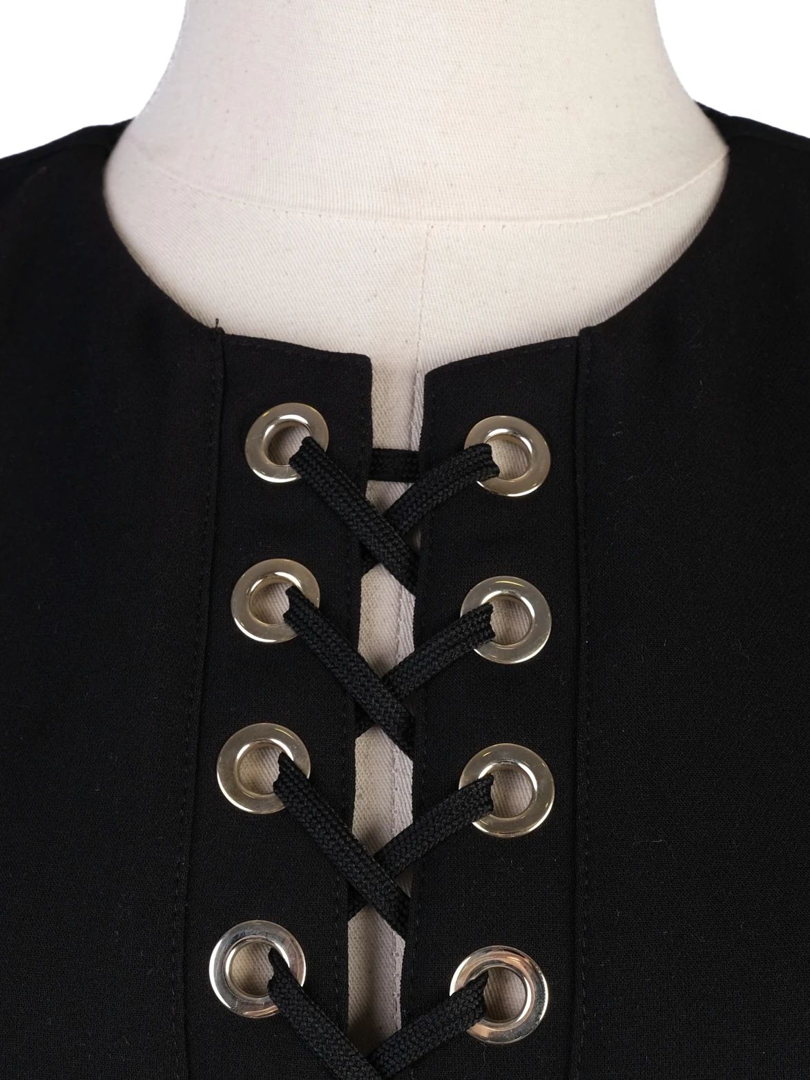 Excellent Elisabetta Franchi Black Sleeveless Dress Size M