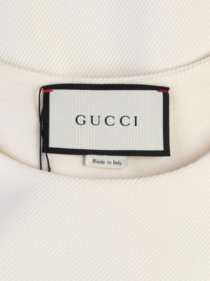 Gucci Excellent Condition White Nylon Sleeveless Dress Size S