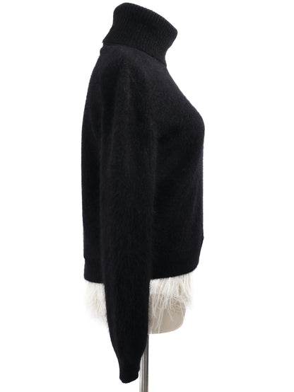 Excellent N21 Black Turtleneck Sweater Nylon Women