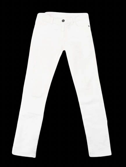 Gucci White Cotton Jeans for Kids Size 7 - Excellent Condition
