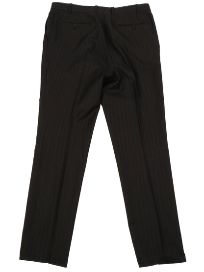 Excellent Canali Black Wool Pinstripe Suit Jacket Size XL