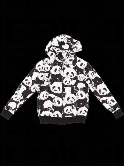 Excellent Dolce Gabbana Kids Panda Hoodie Black White Size 10