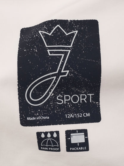 Excellent Jacadi Hooded Jacket White Nylon Size 12 for Kids