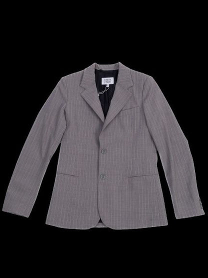 Excellent Armani Junior Gray Wool Blazer Size 12 for Kids