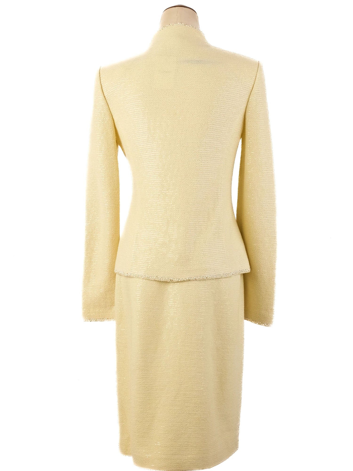 Excellent St. John Yellow Wool Women&