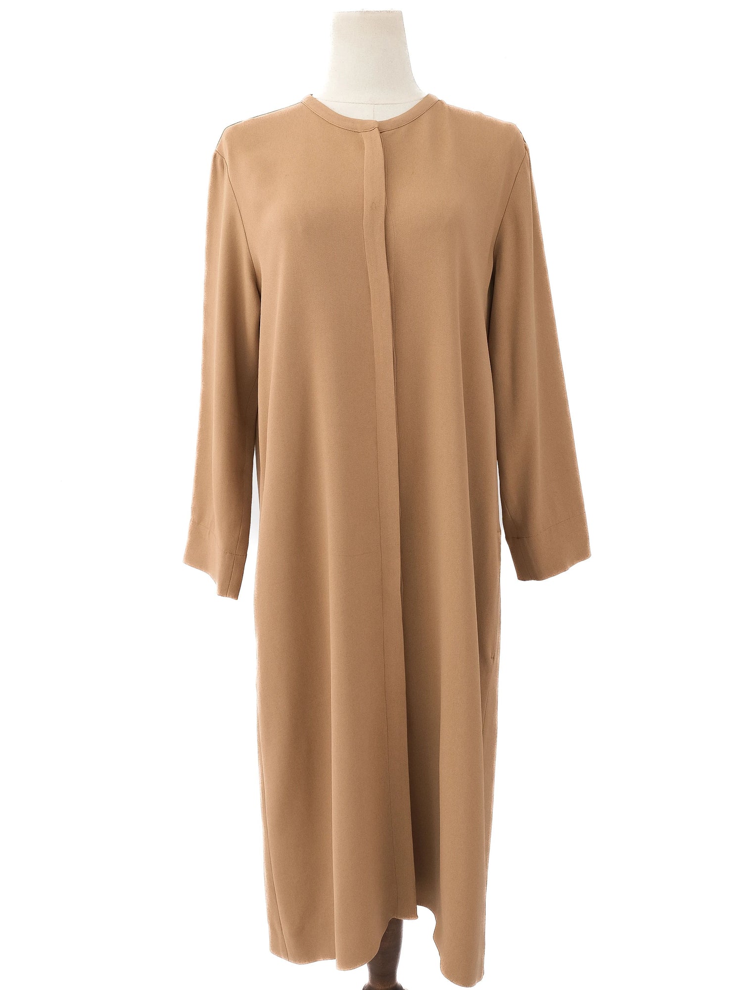 Excellent Max Mara Orange Viscose Long Coat Size L