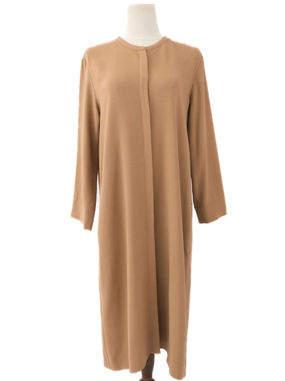 Excellent Max Mara Orange Viscose Long Coat Size L