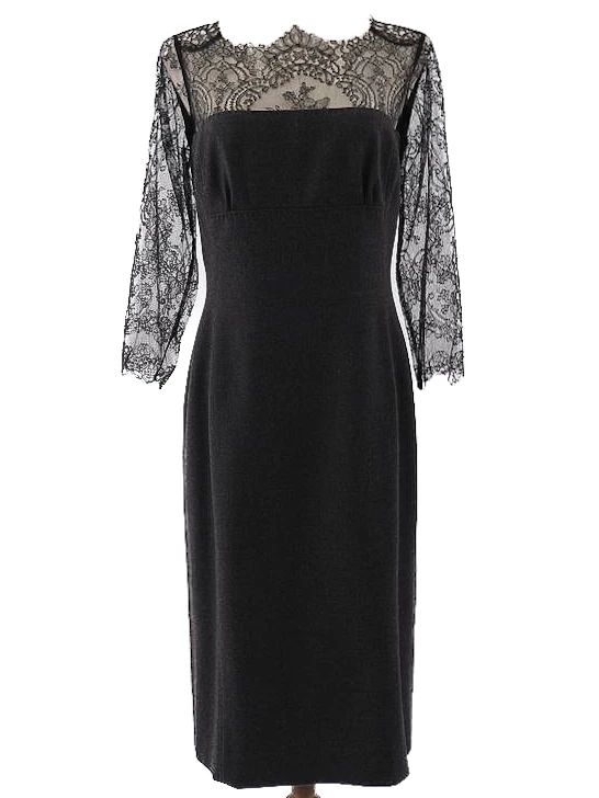 NEW Clips Gray Lace Dress XL Women&