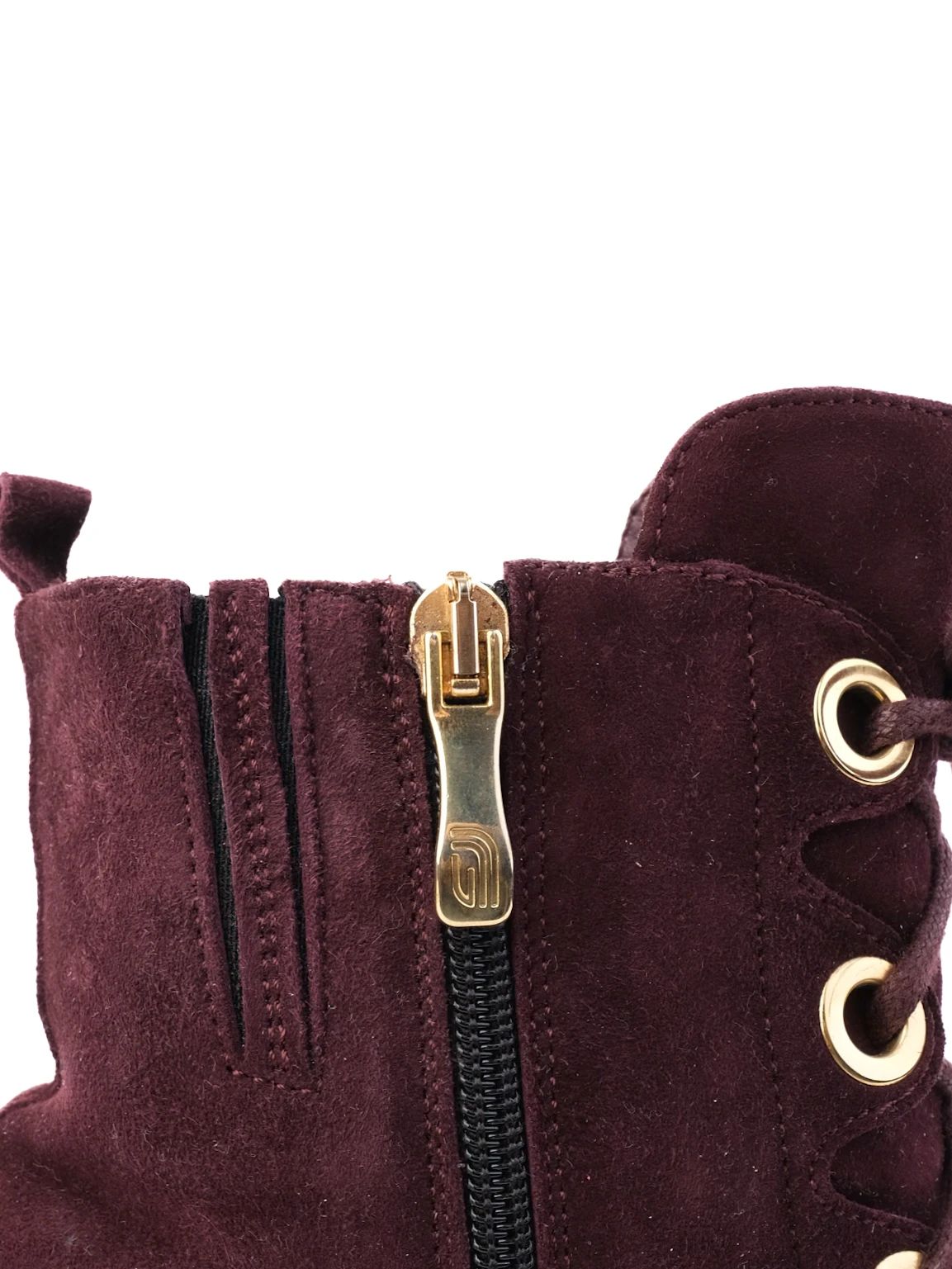 Excellent Giovanni Fabiani Red Suede Ankle Boots Size 40.5