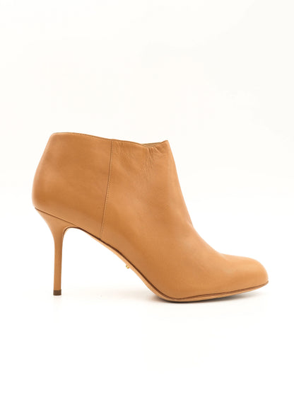 Excellent Sergio Rossi Yellow Leather High-Heeled Ankle Boots Size 39