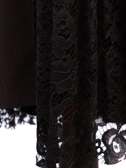Joseph Black Sleeveless Dress with Lace Detail Size S Excellent