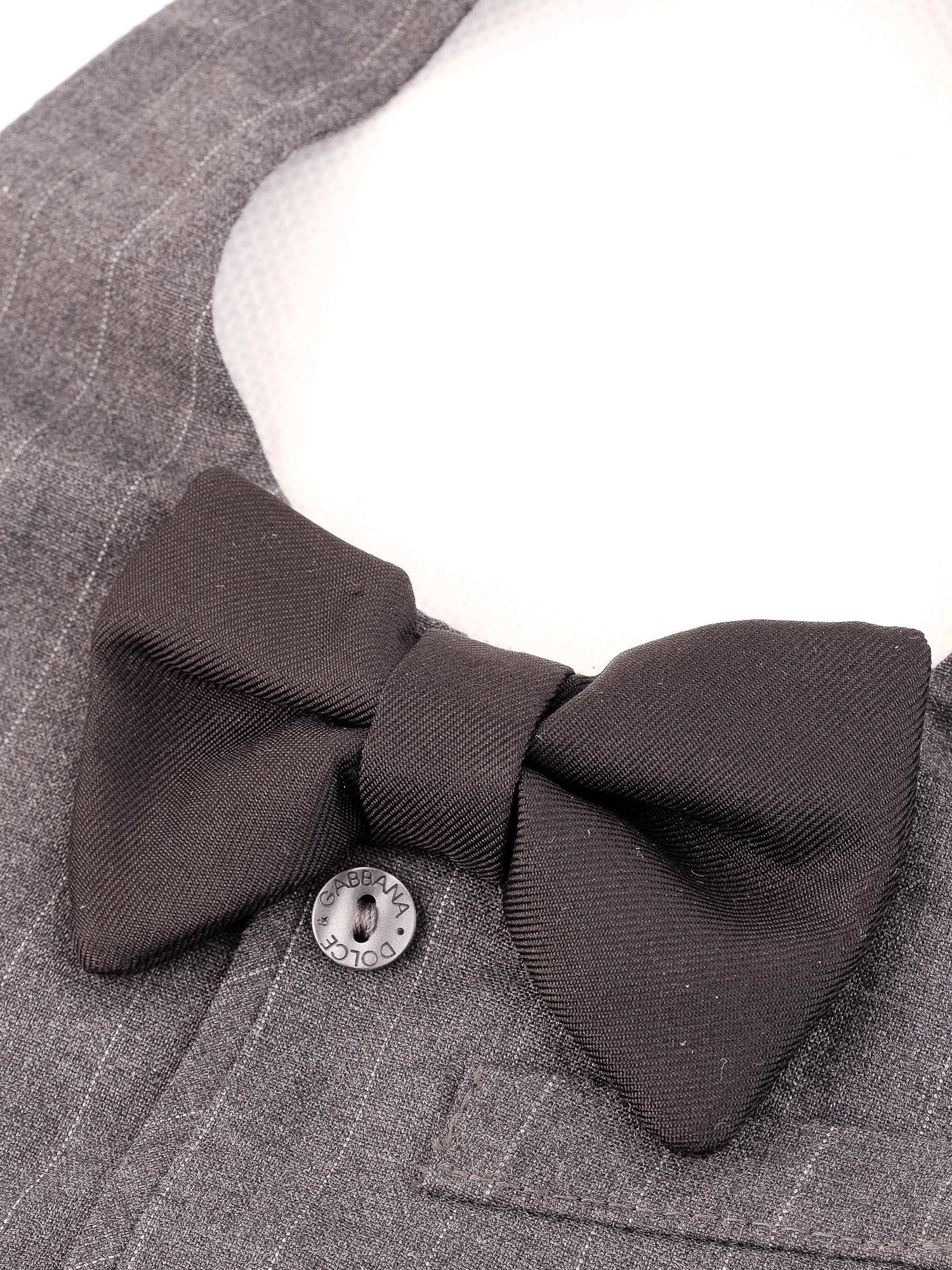 Perfect Dolce Gabbana Baby Bibs Gray Cotton Size 6 months