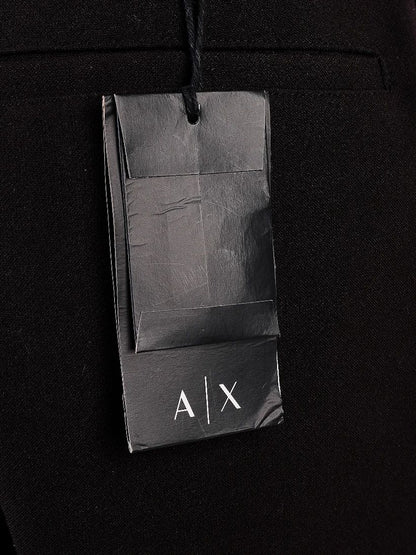 NEW Armani Exchange Black Jumpsuit Women Viscose High Collar Size