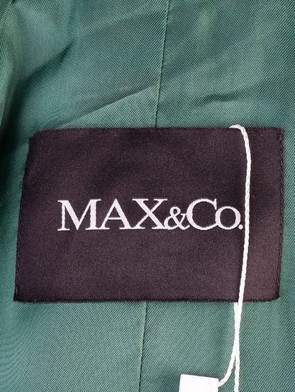 Excellent MAX&amp;Co Green Wool Coat Size S with Large Collar