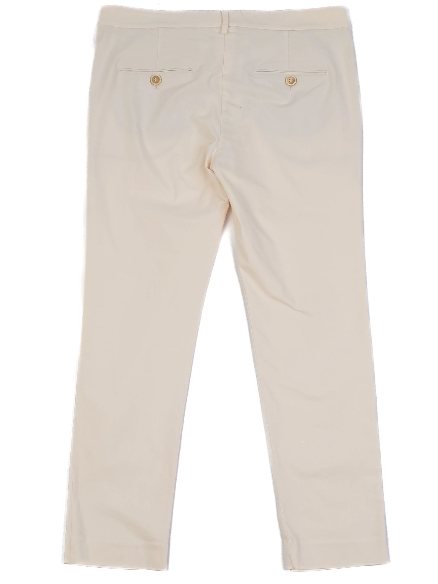 Excellent Brunello Cucinelli White Elastane WomenÕs Pants Made in Italy
