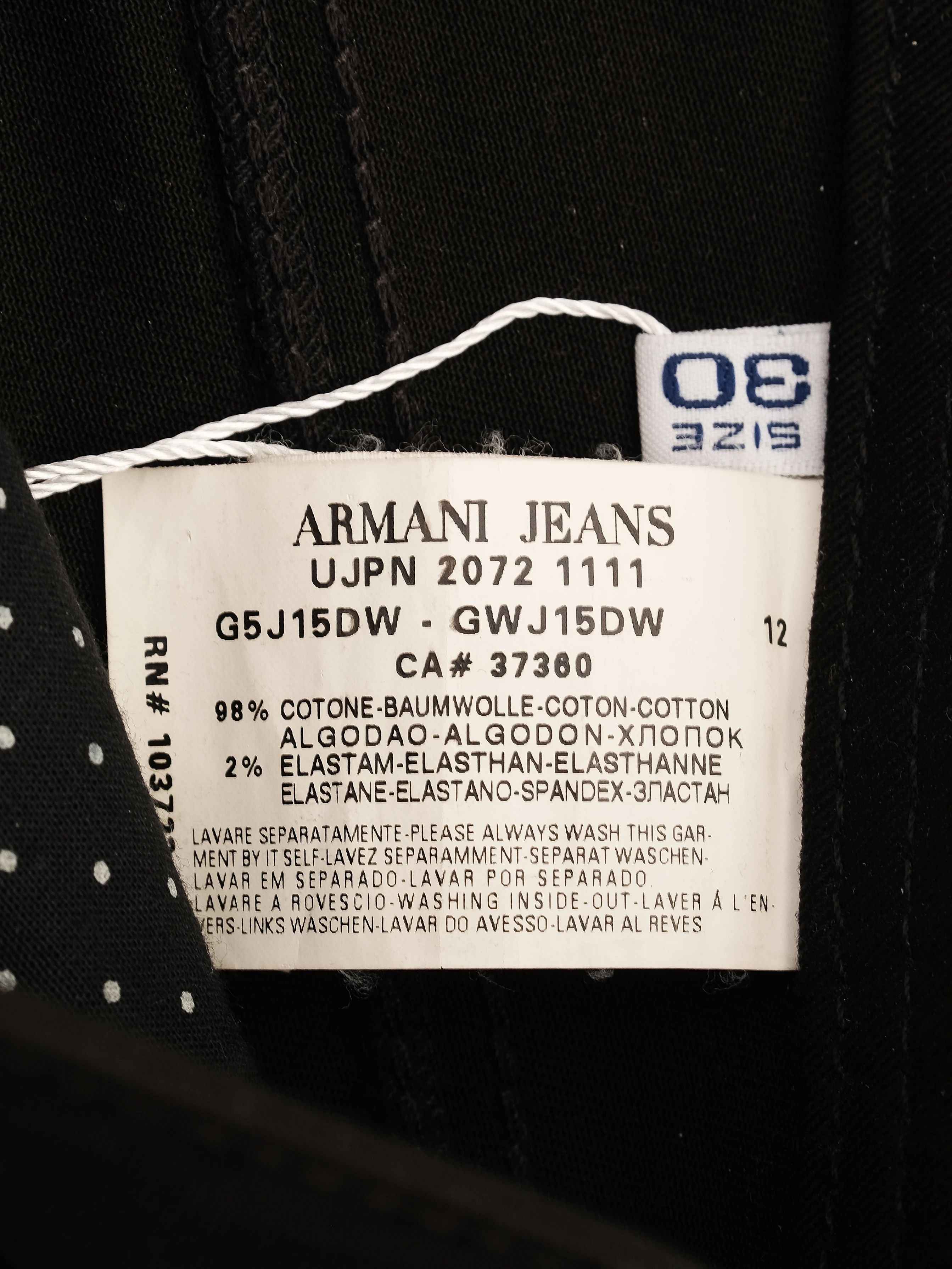 Excellent Condition Black Armani Jeans Size L Women&