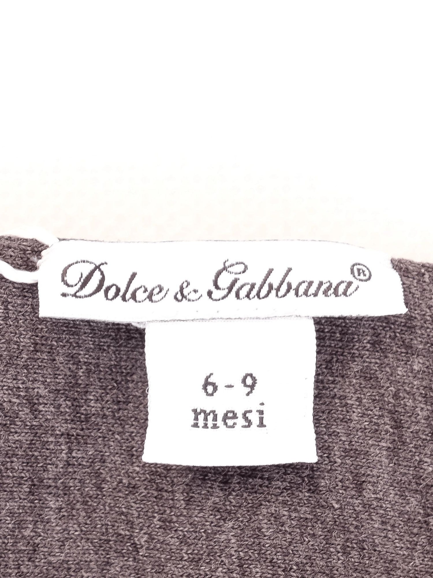 Perfect Dolce Gabbana Baby Bibs Gray Cotton Size 6 months