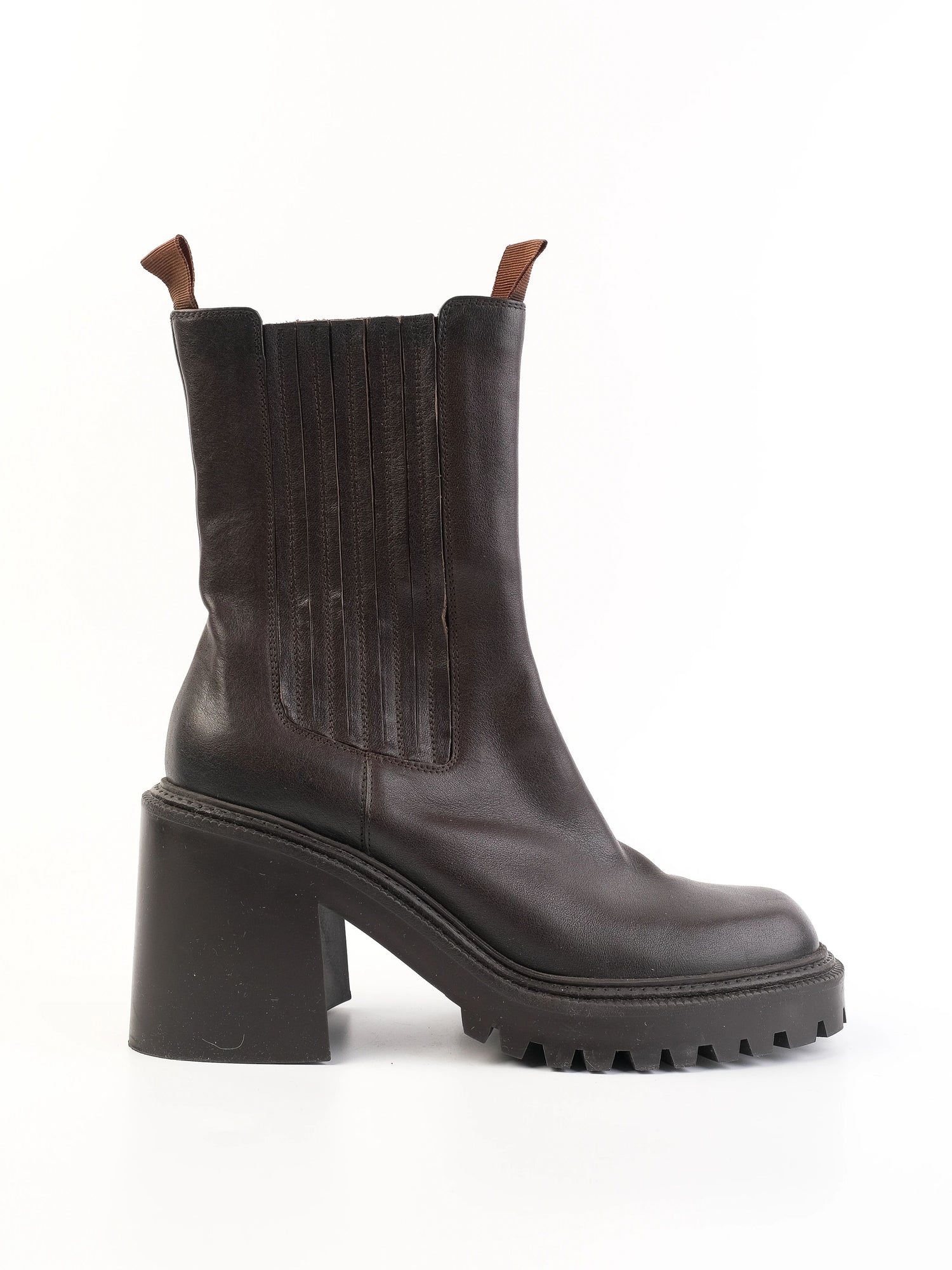 Vic Matie Black Leather Chelsea Boots Size 40 Excellent Condition