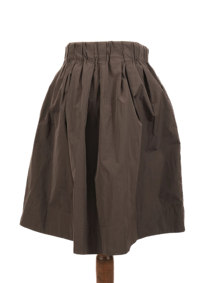 Perfect Brunello Cucinelli Gray Silk Pleated Skirt Size XS