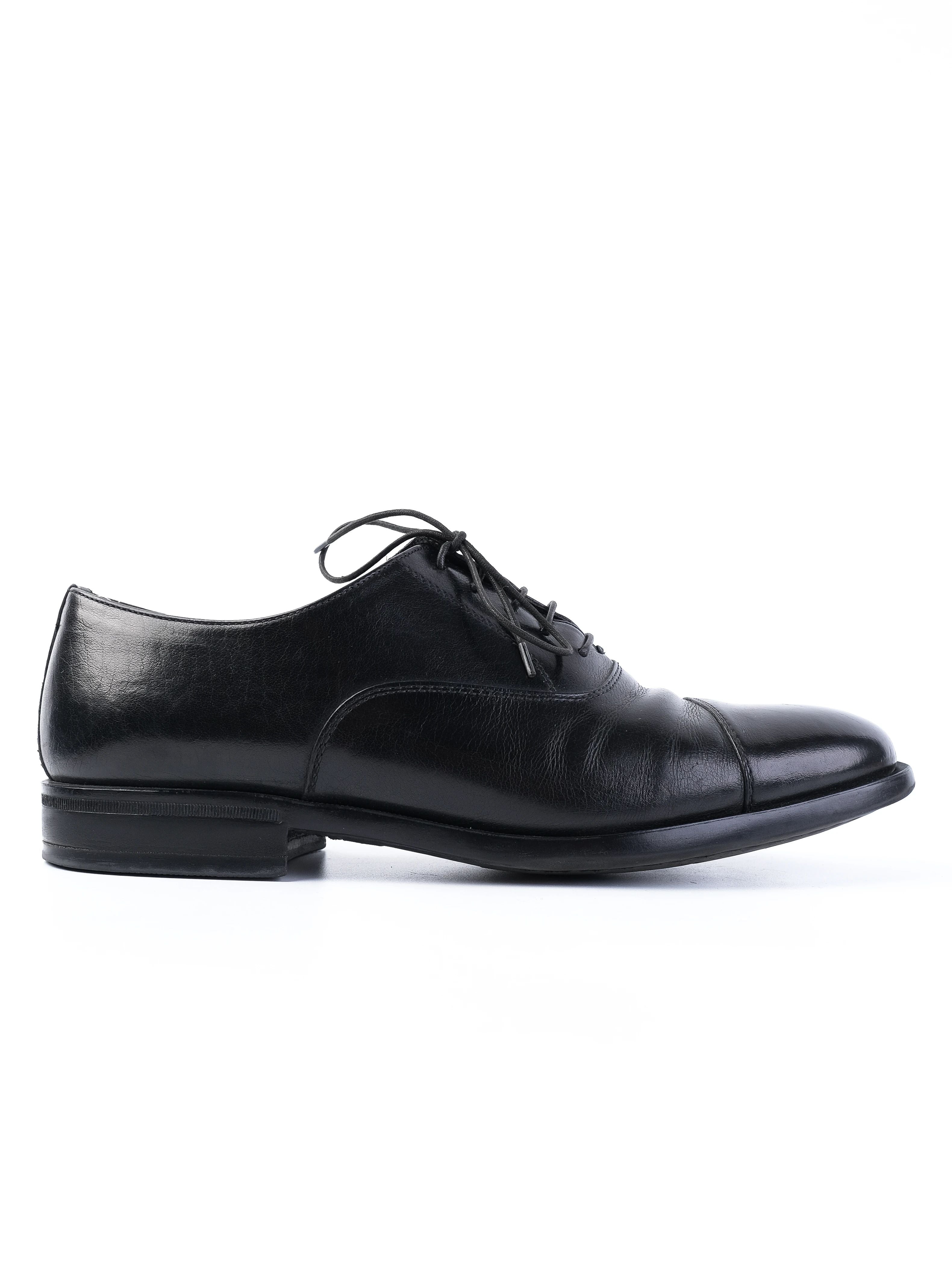 Excellent Moreschi Black Leather Dress Shoes Size 39 for Men