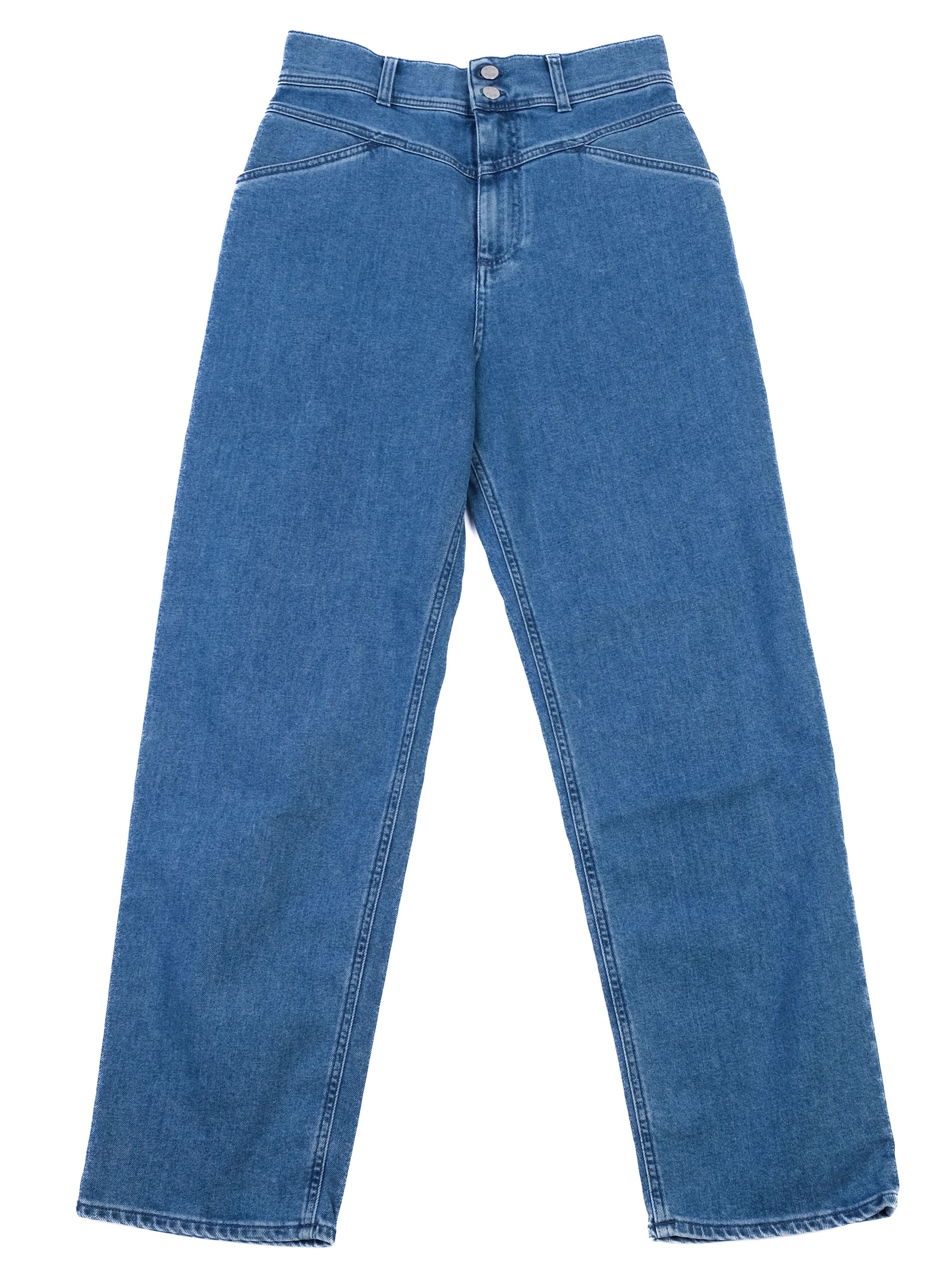 Excellent Maria Grazia Severi Blue Cotton Denim Jeans Size XL