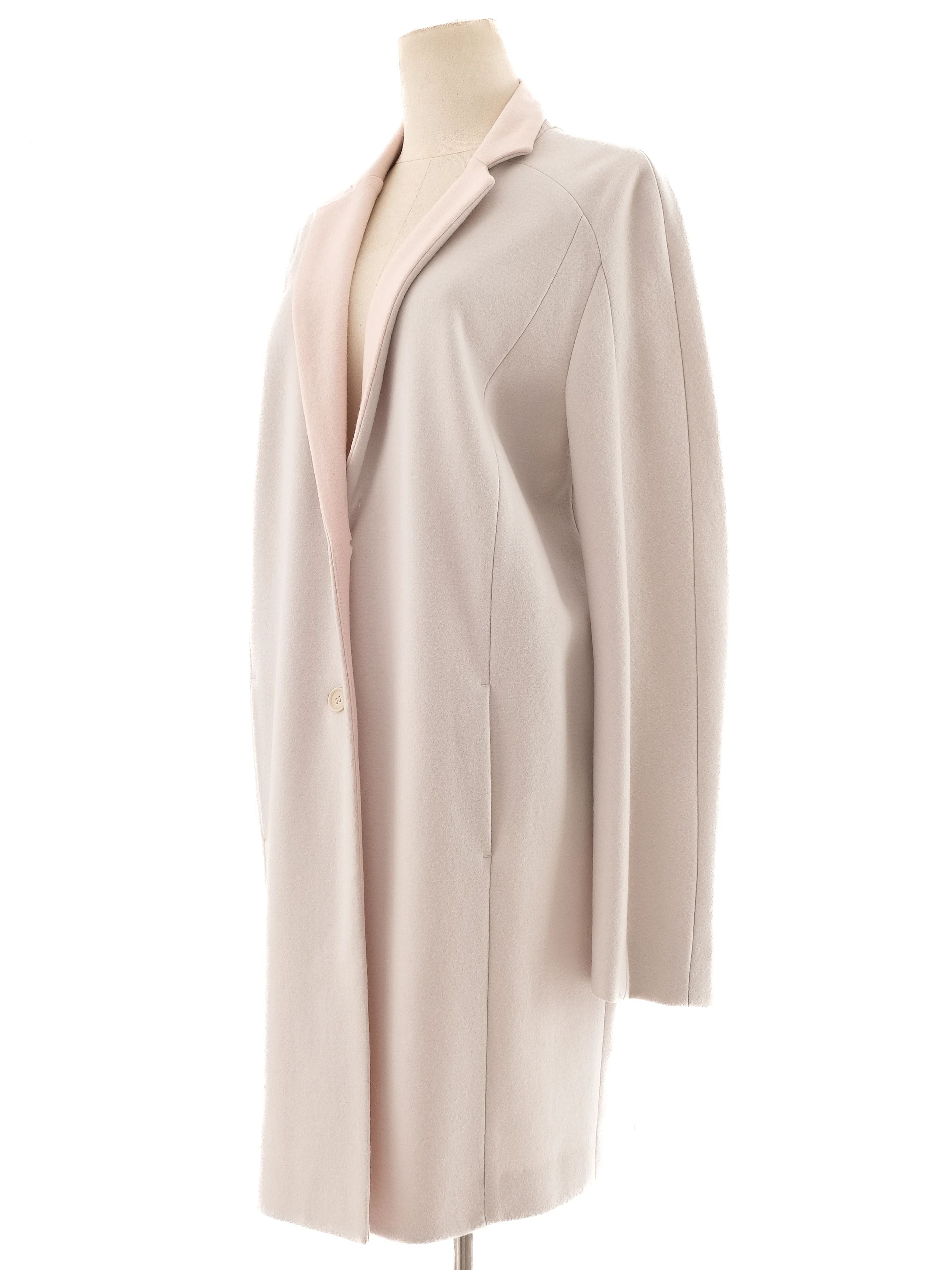 NEW MarcCain Gray Wool Coat Women Size L Elegant Design