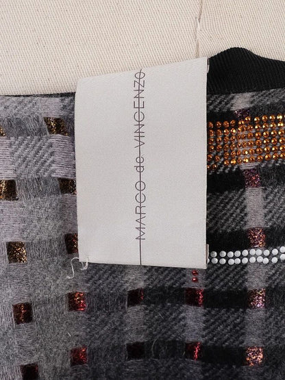 Excellent Marco de Vincenzo Checked Skirt Combined Colors Polyester Women