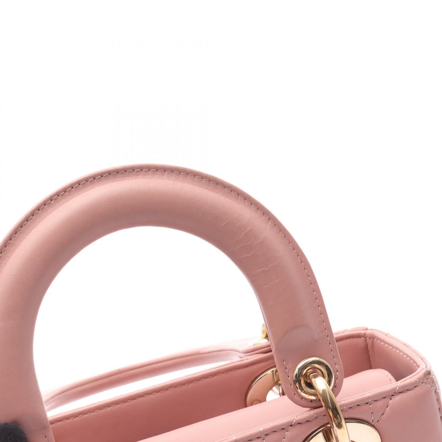 Dior Lady Dior My Abcdior Small Cannage Handbag Pink Lambskin (sheep Leather) M 0538onge