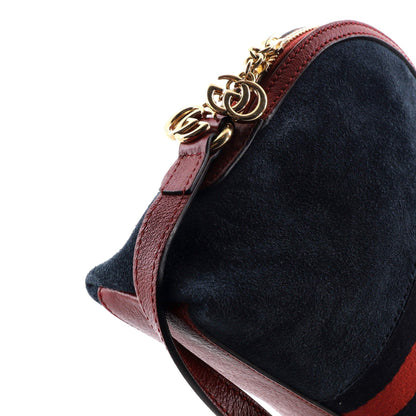 Gucci Ophidia Dome Shoulder Bag Suede Small