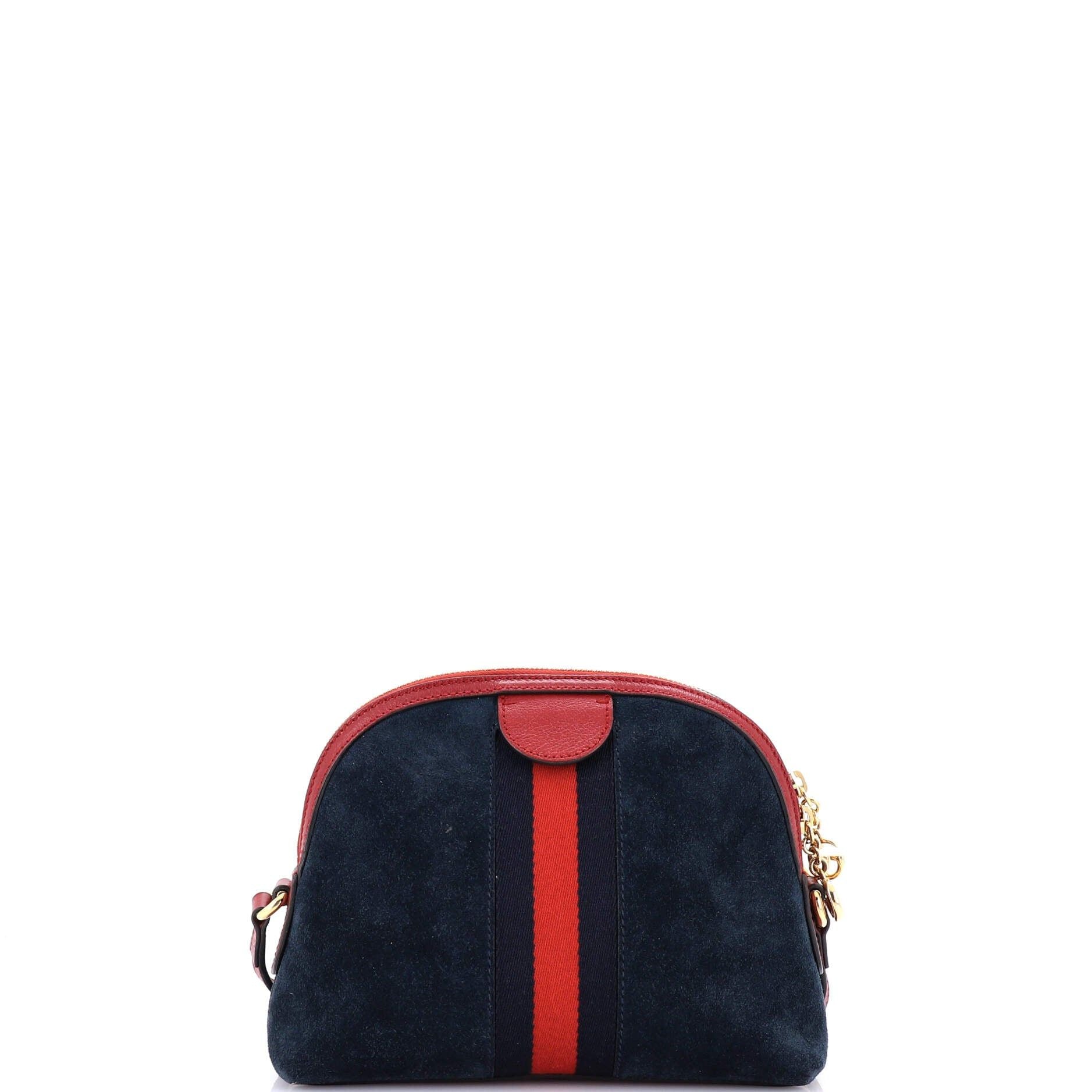 Gucci Ophidia Dome Shoulder Bag Suede Small