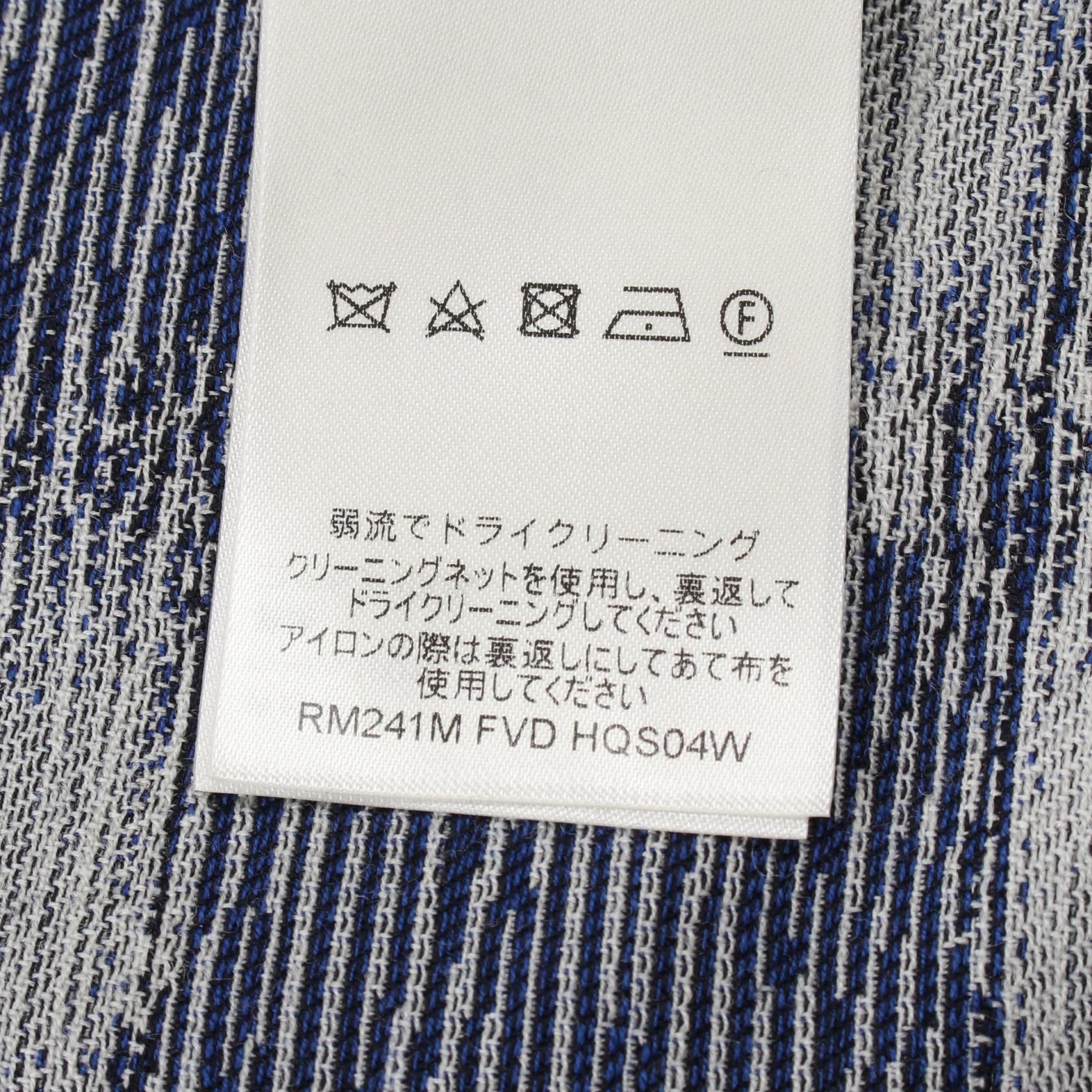 Louis Vuitton Damier Shirt Jacket Navy Gray Other Tops Rm 241m Fvd Hqs 04w