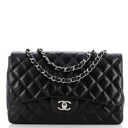 Chanel Classic Single Flap Bag Quilted Lambskin Jumbo