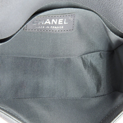 Chanel Boy Flap Bag Chevron Caviar Small