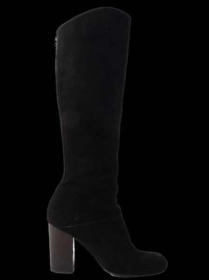 Excellent SI Rossi Black Genuine Suede Knee-High Boots Size 38